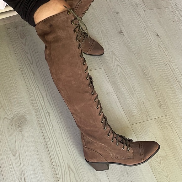 FREE PEOPLE JOE LACE UP BOOT Brown size 10 - Picture 2 of 8